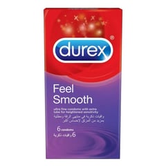Durex Condom Feel Smooth 6 Pieces