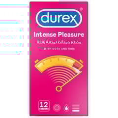 Durex Condom Intense Pleasure 12 Pieces