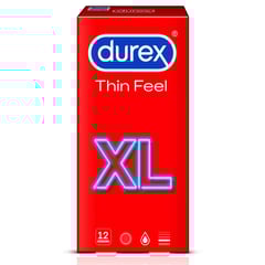 ديوركس واقي ذكري للرجال اكس ال بمزلقات ثين فيل - 12 قطعة