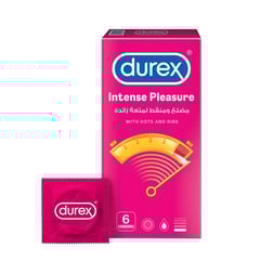 Durex Condom Intense Pleasure 6 Pieces