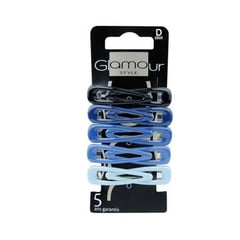Glamour 505 Hair Snap Clips Blue Mix10P