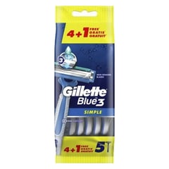 Gillette Blue Simple Iii 4+1