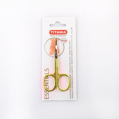 Titania Nail Scissors Gold Plated Satin Finish 1050/3Gn