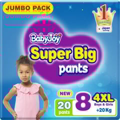 Baby Joy Pants Stage 8 Super Big Size 4Xl For +20 Kg Jumbo Pack 20 Pcs