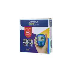 Contour Care Meter + 100 Strips Free
كونتور كير جهاز قياس نسبة السكر في الدم - مع علبتين شرائط هدية