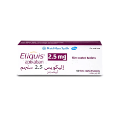 Eliquis 2.5 mg 60 Tablets
