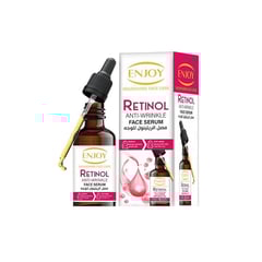 Enjoy Retinol Anti-Wrinkle Serum 50 ml
إنجوي ريتينول سيروم لعلاج علامات تقدم البشرة 50 مل