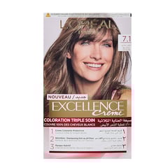 Excellence Hair Color Ash Blonde 7.1