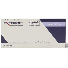 Exforge 5/160 mg 28 Tablets