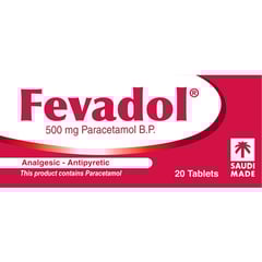 Fevadol 500 mg 20 Tablet