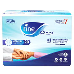 Fine Care Adult Diapers Medium 20 Diapers
فاين كير حفاضات كبار السن مقاس وسط 20 قطعة