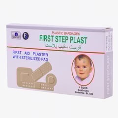 First Step Plast 4-Size 30 Plasters
فيرست ستيب بلاست 4 مقاسات مختلفة 30 قطعة بلاستر