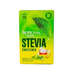 Tropicana Slim With Stevia Sweetener 50 Sachets
تروبيكانا سلم مع ستيفيا مُحلي 50 كيس

