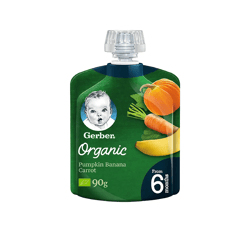 Gerber Organic Pumpkin Banana Carrot 6 Months