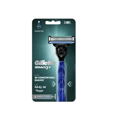 Gillette Mach3+ Razor Handle + 2 Blades Black/Silver