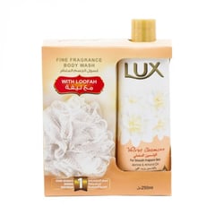Lux Shower Gel Velvet Touch 250Ml+Puff