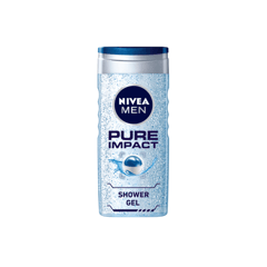 Nivea Shower Gel Pure Impact 250Ml
نيفيا جل استحمام بيور امباكت للرجال (250 مل)