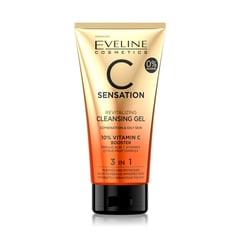 Eveline Vitamin C Cleansing Face Wash Gel 3 in 1 150 ml
ايفلين سي سينسيشن غسول جل فيتامين سي 3 في 1 منظف للبشرة 150 مل