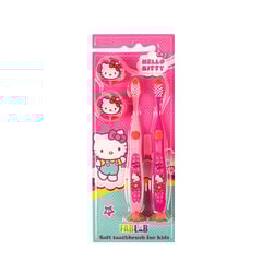 Hello Ketty Kids Tooth Brush With Cover And Base 2 Brushes