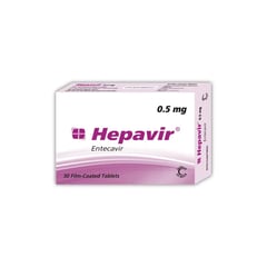 HEPAVIR FC TABS 0.5MG 30