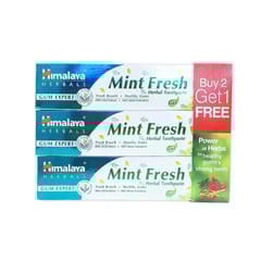 هيمالايا معجون أسنان مينت فريش 100 مل (2+1 مجانًا)