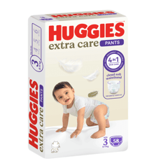 Huggies Extra Care Pants (3) 6-11 Kg Jumbo Pack 58 Diapers