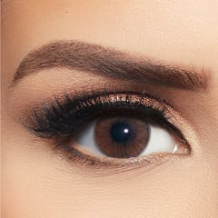 عدسات ليالا - عبوة من عدستين - كريستال براون