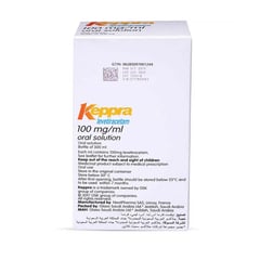 Keppra 100 mg solution 300 ml