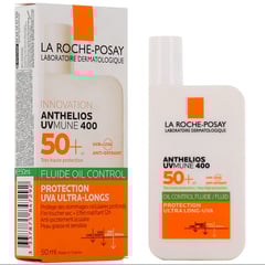 La Roche-Posay Anthelios SPF50+ Oil Control Fluid 50 ml
لاروش بوزيه أنثيليوس واقي شمس سائل يتحكم في إفراز دهون البشرة بمعامل حماية من الشمس 50+ - 50 مل