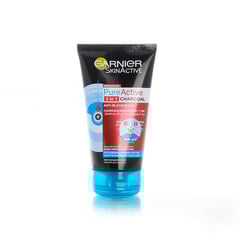 Garnier Activ 3X1 Wash+Mask+Scrub Charcoal 150 Ml