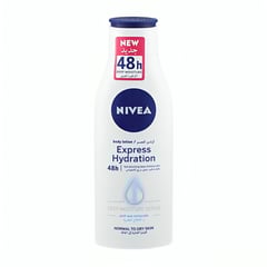 Nivea Body Lotion Express Hydration 250Ml
نيفيا اكسبريس هايدريشين – لوشن للجسم – للبشرة العادية والجافة (250 مل)