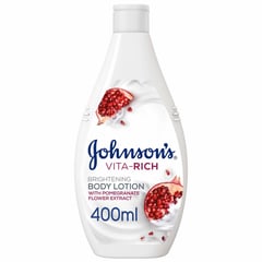 Johnson’s Body Lotion Vita-Rich Pomegranate Flower 400 ml
جونسون فيتا ريتش لوشن الجسم بخلاصة الرمان 400 مل