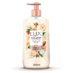 Lux Hand Wash Velvet Jasmine & Almond Oil 250 ml
لوكس غسول اليدين بالياسمين المخملي وزيت اللوز ٢٥٠ مل