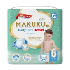 ماكوكو حفاضات العناية اليومية كلوت مقاس (6) 22 قطعة
