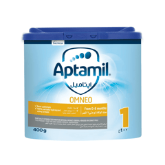 Aptamil Omneo 1 Infant Formula Milk 400 Gm
أبتاميل اومنيو 1 تركيبة حليب للرضع 400 جم