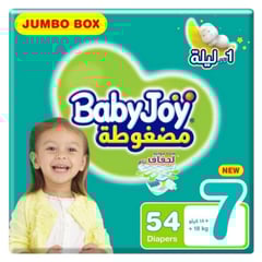 Baby Joy Size 7 3Xl 18+ Kg  Jumbo Box 54 Diapers