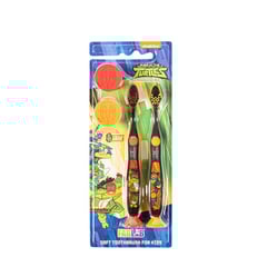 Nickelodeon Kids Tooth Brush Turtles With Cover And Base 2 Brushes