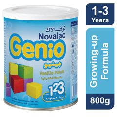 Novalac Genio (3) Baby Milk 800g
نوفالاك جينيو (3) حليب أطفال 800 جم