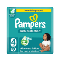 Pampers (4) Large 9-14 Kg Mega Pack 60 Diapers