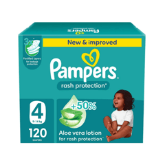 Pampers (4) Large 9-14Kg Giant Box 120 Diapers
بامبرز (4) كبير من 9 ل 14 كيلو الصندوق الضخم 120 حفاضة
