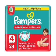 Pampers Pants (4) 9-14 Kg 24 Diapers