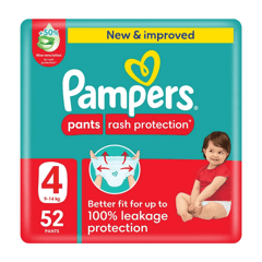 Pampers Pants (4) 9-14 Kg 52 Diapers