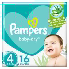 Pampers Size (4) Large 7-14/9-14 Kg 16 Diapers