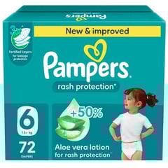 Pampers Size (6) Extra Large Gaint Box 72 Diapers
بامبرز مقاس 6 الصندوق الضخم +13 كيلو 72 حفاضة