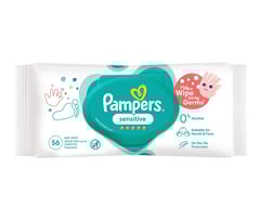 Pampers Sensitive Baby Wipes 56 Pcs