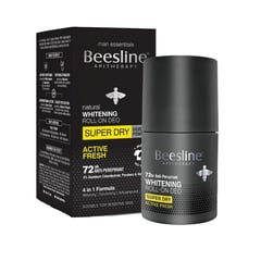 Beesline Whitening Roll On Deodorant Super Dry Silver Active Fresh 50Ml