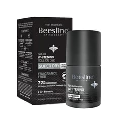 Beesline Roll On For Men Super Dry Fragrance Free 50Ml