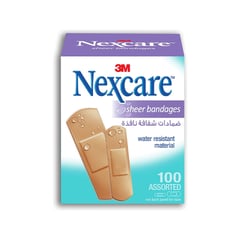 Nexcare Sheer Bandages Plasters 100 Pcs