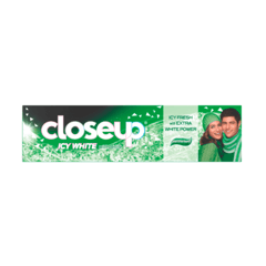Close Up tooth Paste  Icy White Menthol 75Ml
كلوس اب معجون اسنان إنتعاش ثلجي مع قوة تبييض النعناع 75 مل