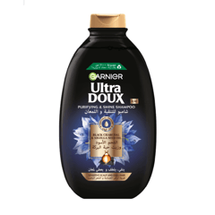 Garnier Ultra Doux Black Charcoal And Nigella Seed Oil  Shampoo, 400 Ml